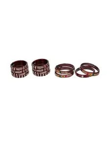 SOMIL Women Set of 2 Traditional Glass Bangles