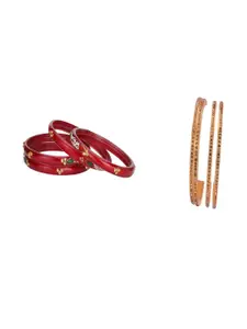 SOMIL Set Of 2 Women Alloy Bangle