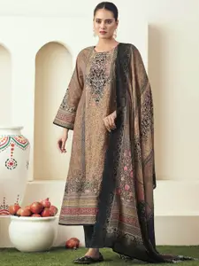 Stylee LIFESTYLE Women Embroidered Pure Cotton Unstitched Dress Material