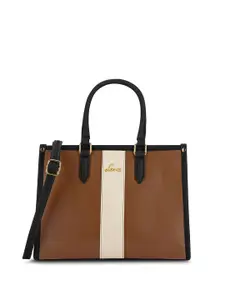 Lavie Colourblocked Oversized Structured Satchel