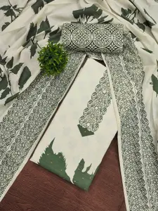 Maroosh Printed Beads and Stones Unstitched Dress Material