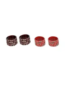 Somil Combo Glass Bangles For Women | Traditional Bangles Set | Daily, Festive & Party, Combo Of 2 Set, Maroon, Red