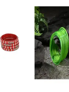 Somil Combo Of 2 Set Handmade Glass Bangles