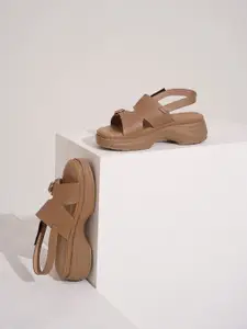 Froh Feet Women Open Toe Backstrap Platform Heels Sandals