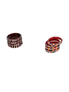 Somil Combo Of 2 Set Handmade Glass Bangles