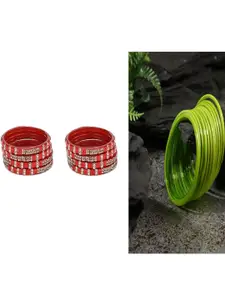 Somil Set Of 20 Alloy Artificial Stones and Beads Bangles