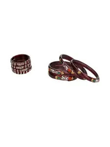 Somil Combo Of 2 Set Handmade Glass Bangles