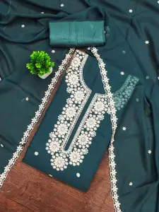 Maroosh Embroidered Thread Work Silk Georgette Unstitched Dress Material