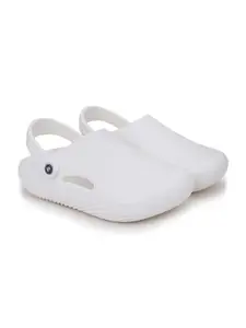 Pampy Angel Men White Casual Solid Croslite Casual Clogs