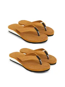 TWO SOFT Women Pack Of 2 Thong Flip-Flops