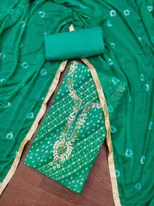 Maroosh Bandhani Printed Beads & Stones Unstitched Dress Material