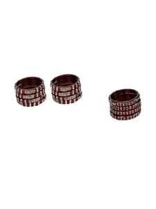 Somil Combo Glass Bangles For Women | Traditional Bangles Set | Daily, Festive & Party, Combo Of 2 Set, Maroon
