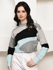 NoBarr Women Colourblocked Pullover