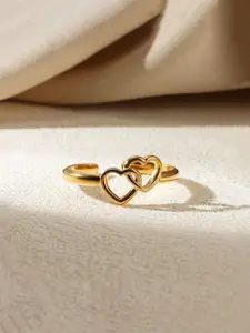 Jewels Galaxy Gold-Plated Anti-Tarnish Finger Ring