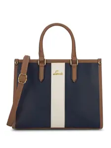 Lavie Colourblocked Oversized Structured Satchel