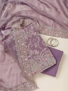 Koskii Floral Unstitched Dress Material