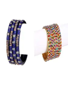 Somil Combo Of 2 Set Handmade Glass Bangles