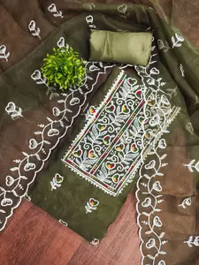 Maroosh Embroidered Organza Unstitched Dress Material