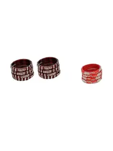 Somil Women Combo of Artificial Stones Studded Bangles Set