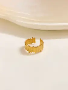 Jewels Galaxy Gold-Plated Anti-Tarnish Finger Ring