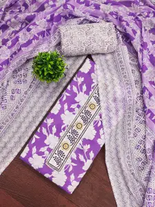 Maroosh Women Floral Printed Unstitched Dress Material