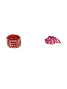 Somil Combo Of 2 Set Handmade Glass Bangles