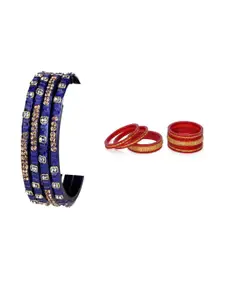 Somil Combo Of 2 Set Handmade Glass Bangles