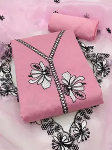 Maroosh Floral Embroidered Unstitched Dress Material