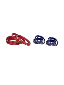 SOMIL Women Set of 2 Traditional Glass Bangles
