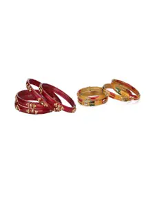 Somil Combo Of 2 Set Handmade Glass Bangles
