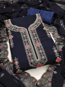 Maroosh Embroidered Thread Work Silk Georgette Unstitched Dress Material