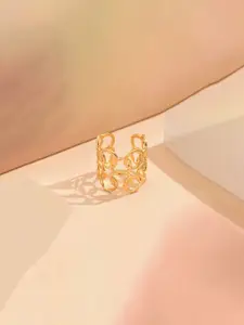 Jewels Galaxy Gold-Plated Anti-Tarnish Finger Ring