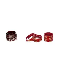 Somil Women Combo of Artificial Stones Studded Bangles Set