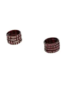 Somil Combo Glass Bangles For Women | Traditional Bangles Set | Daily, Festive & Party, Combo Of 2 Set, Maroon