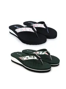 TWO SOFT Set of 2 Women Thong Flip-Flops