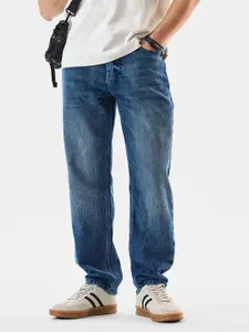 Snitch Men Relaxed Fit Mid-Rise Light Fade Jeans