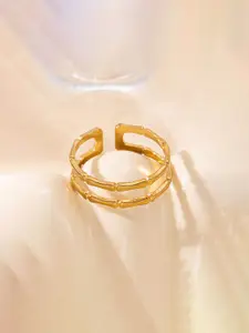 Jewels Galaxy Gold-Plated Anti Tarnish Finger Ring