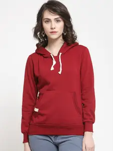 TANDUL Women Hooded Pullover Sweatshirt