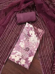 Maroosh Embellished Pure Cotton Unstitched Dress Material