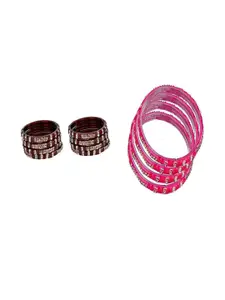 Somil Combo Of 2 Set Handmade Glass Bangles