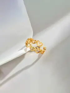 Jewels Galaxy Gold-Plated Anti-Tarnish Finger Ring