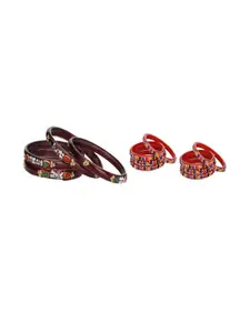 Somil Combo Of 2 Set Handmade Glass Bangles