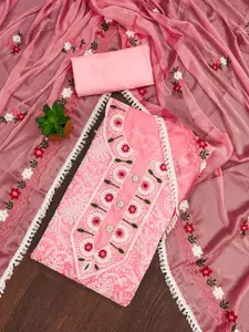 Maroosh Embroidered Beads & Stones Unstitched Dress Material