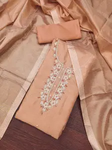 Maroosh Women Embellished Beads and Stones Unstitched Dress Material