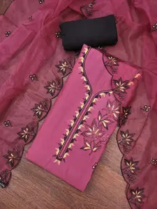 Maroosh Women Ethnic Motifs Embroidered Unstitched Dress Material