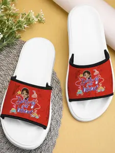 BOOTCO Women Red Rubber Sliders