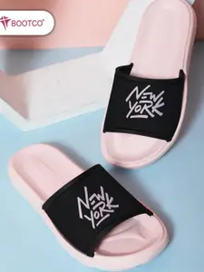 BOOTCO Women Pink Rubber Sliders