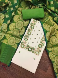 KIMISHA Women Embroidered Unstitched Dress Material