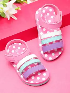 ONYC Girls Printed Open Toe Premium Butterscotch Sandals