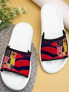 BOOTCO Women Red Rubber Sliders